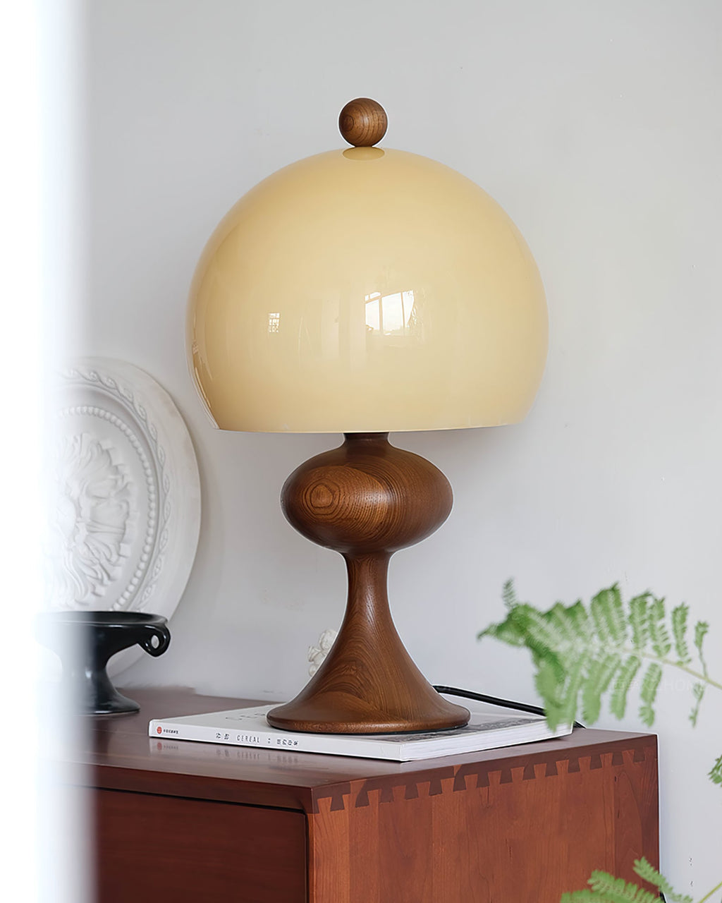 PELHAM RUSTIC WOODEN TABLE LANTERN