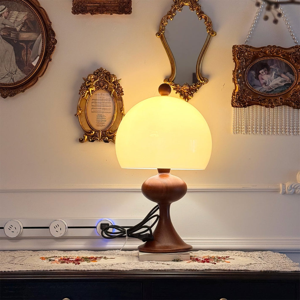 PELHAM RUSTIC WOODEN TABLE LANTERN