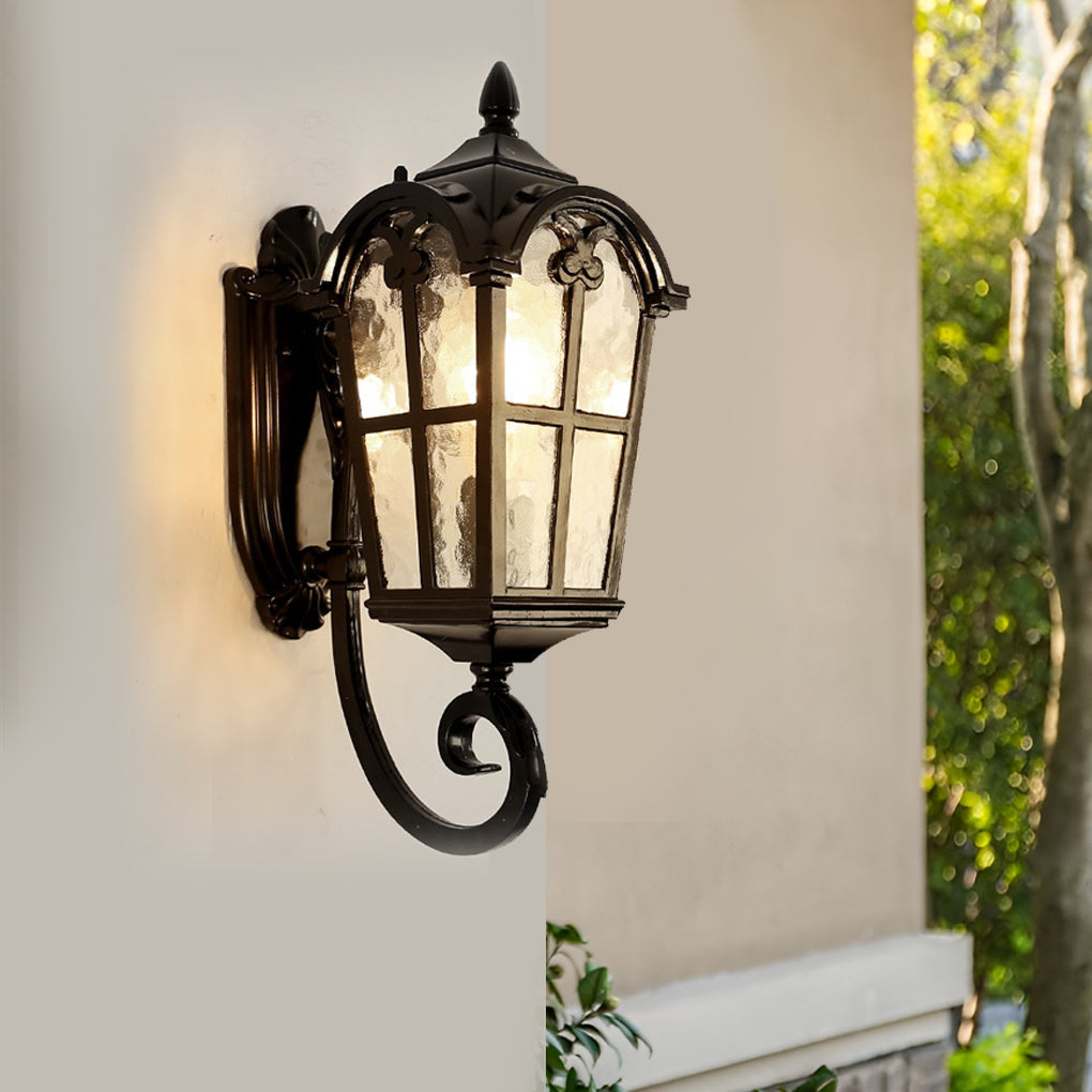WINCHESTER RUSTIC WALL LANTERN WITH PLUG-IN DESIGN