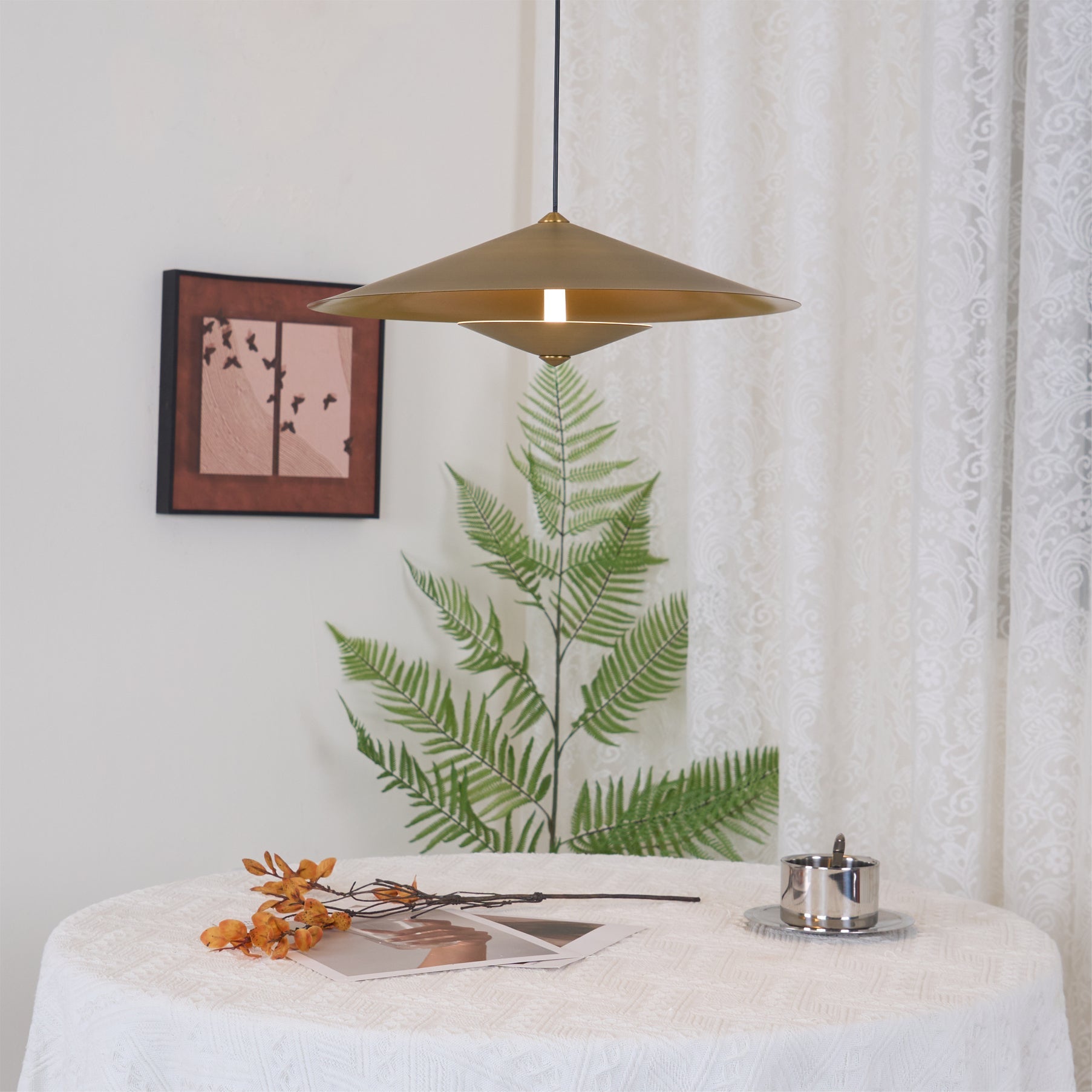 VANDERBILT RATTAN WEAVE PENDANT LIGHT
