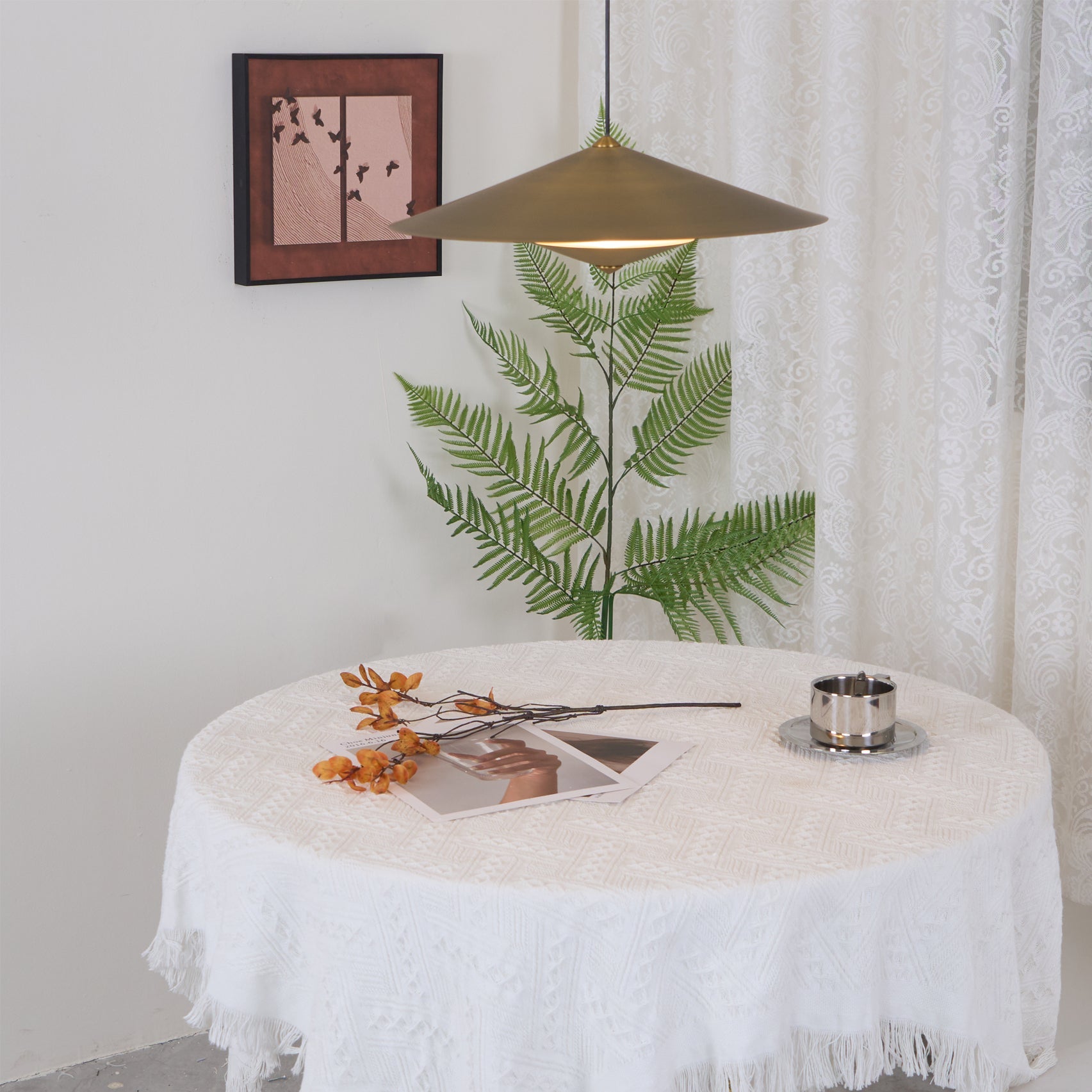 VANDERBILT RATTAN WEAVE PENDANT LIGHT