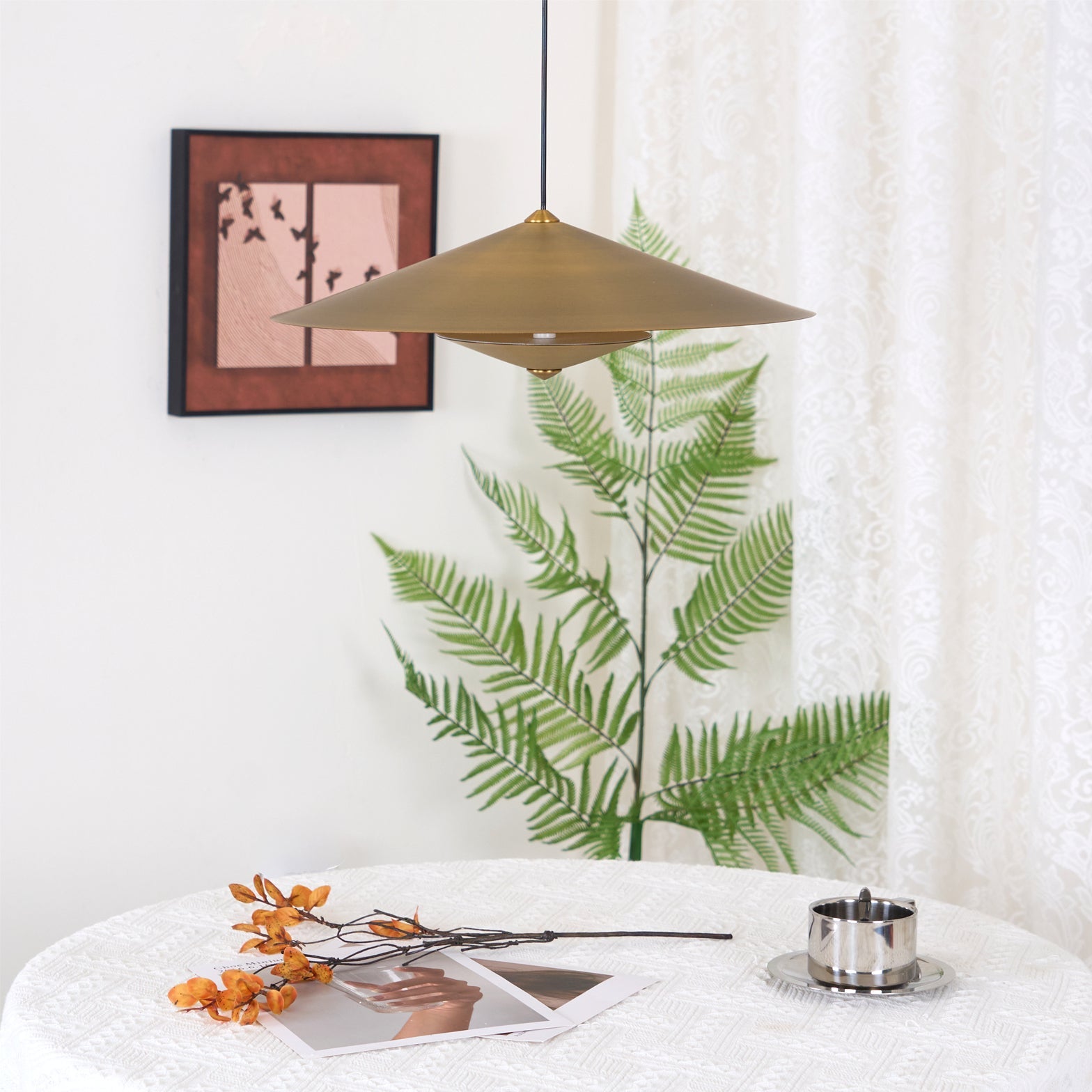 VANDERBILT RATTAN WEAVE PENDANT LIGHT