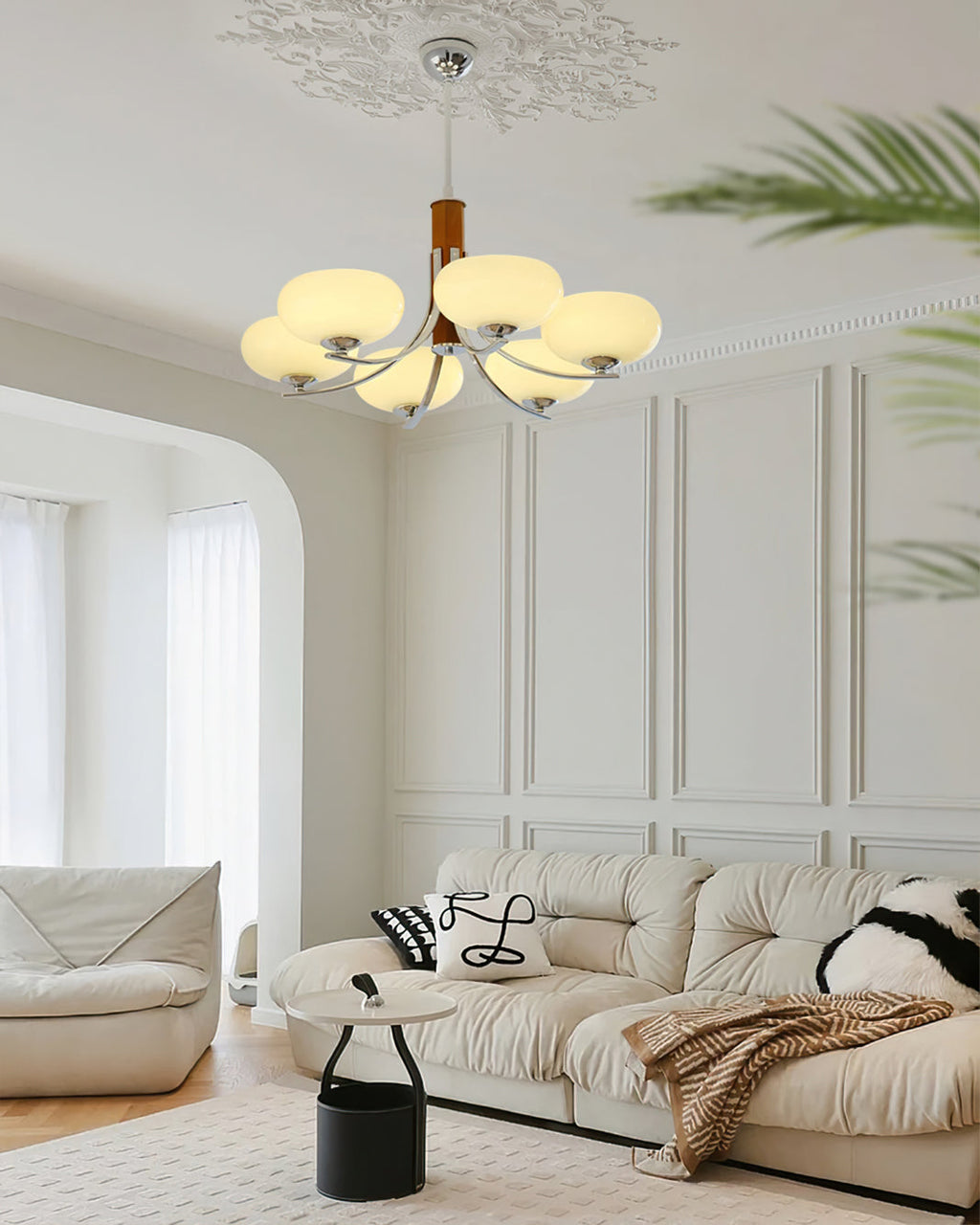 VANDERBILT CRYSTAL ORB CHANDELIER