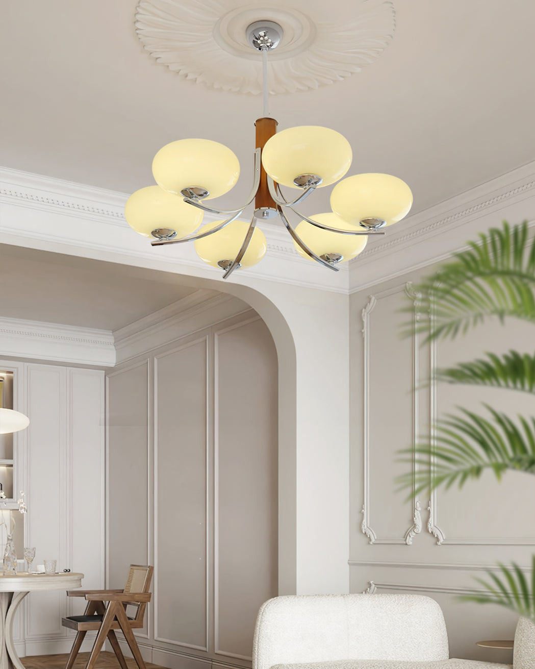 VANDERBILT CRYSTAL ORB CHANDELIER