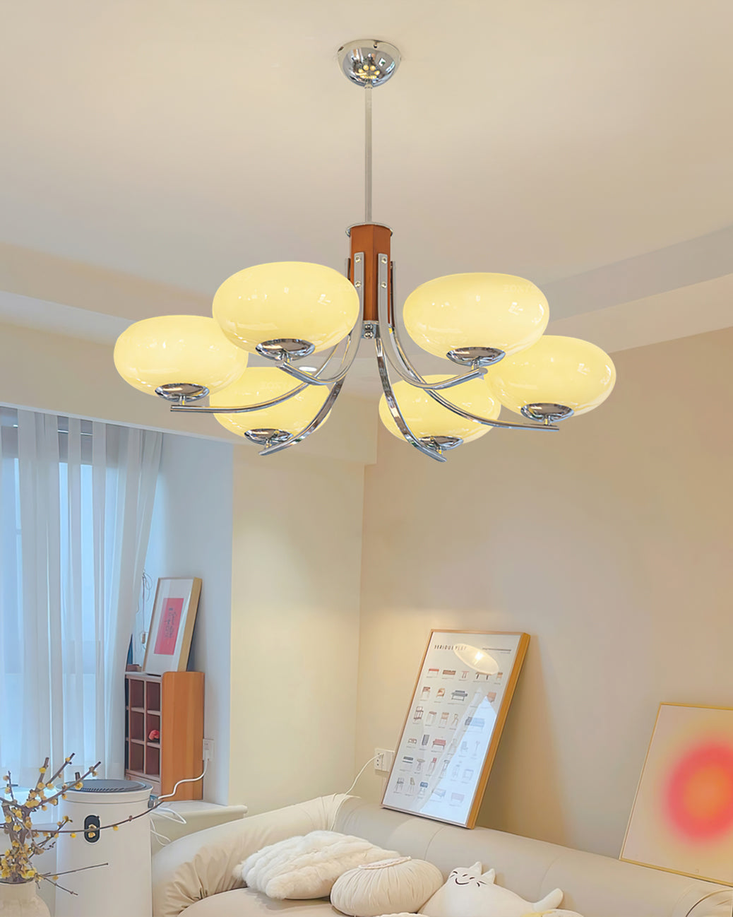VANDERBILT CRYSTAL ORB CHANDELIER