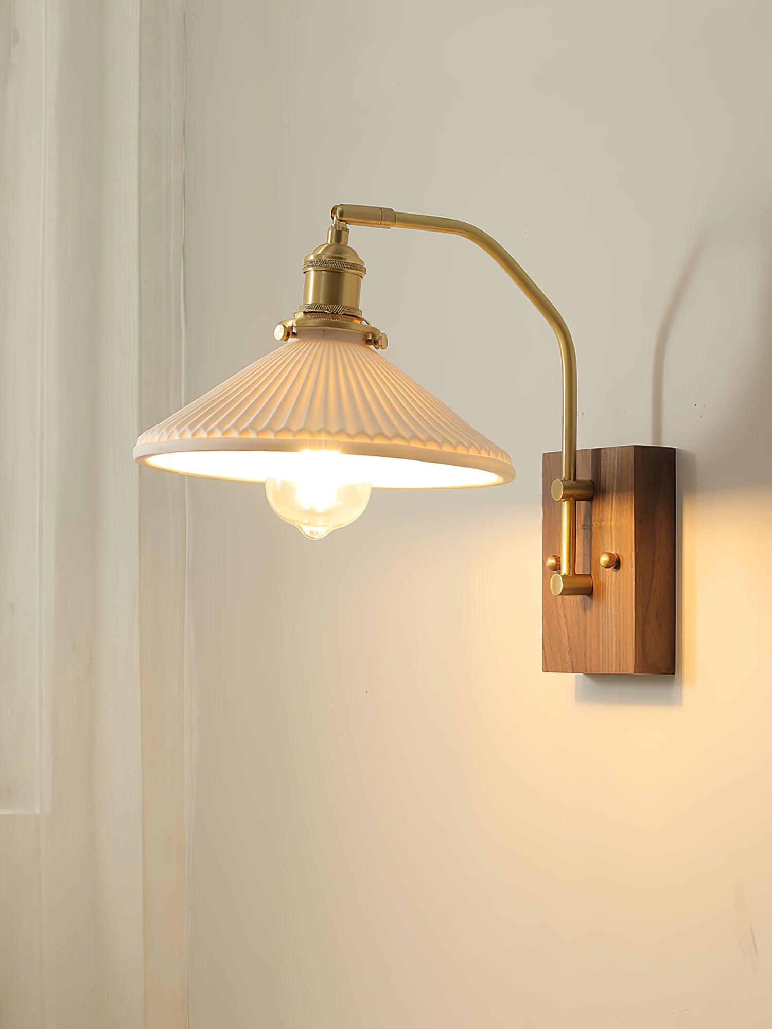 FENWICK RUSTIC TIMBER WALL SCONCE