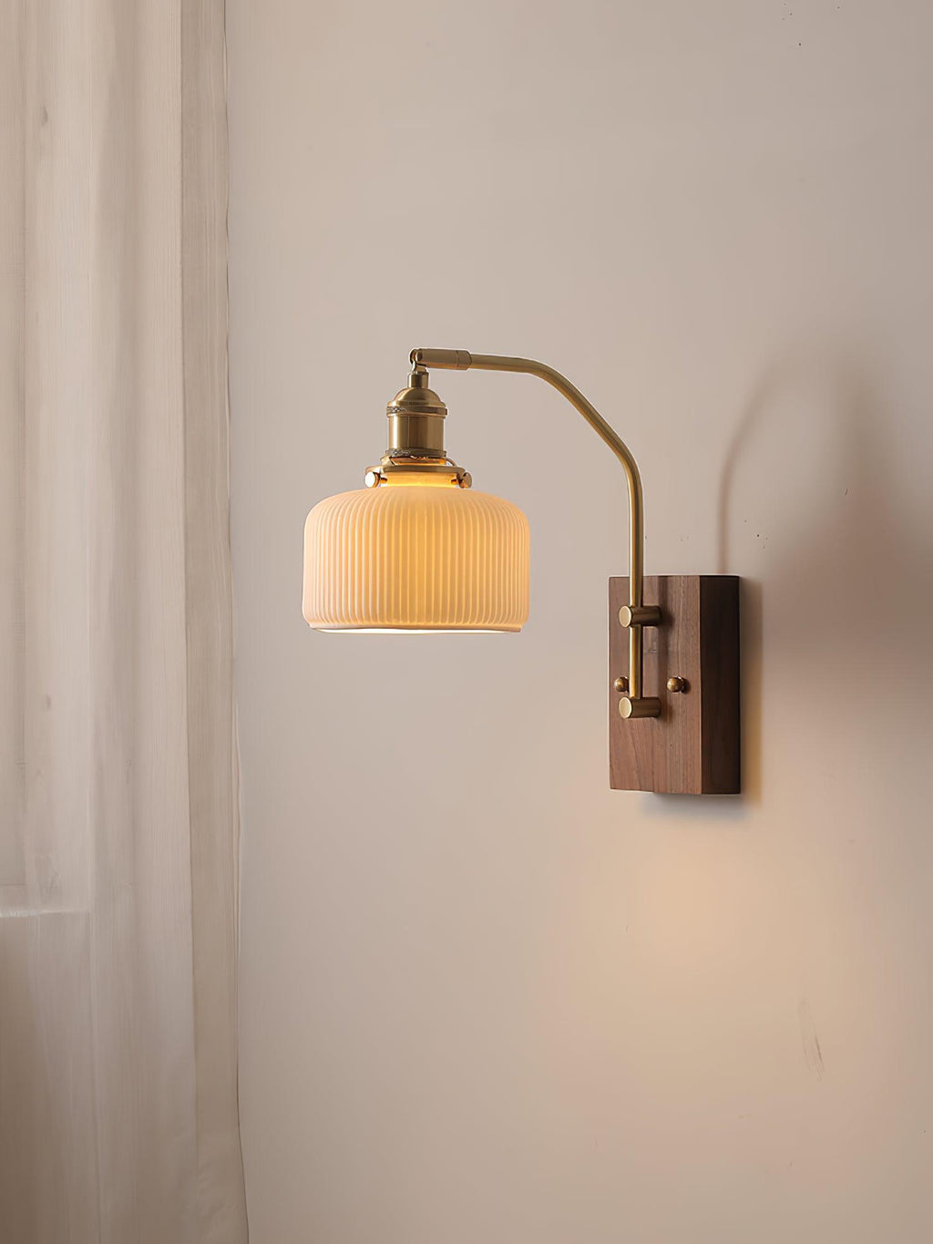 FENWICK RUSTIC TIMBER WALL SCONCE