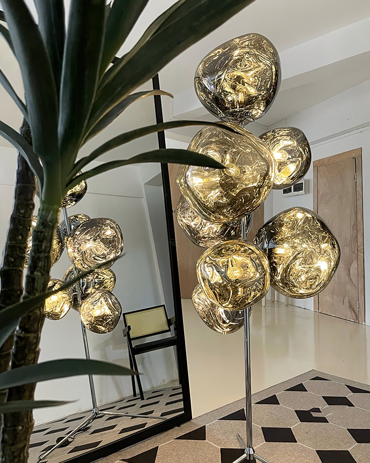 FELBRIDGE VOLCANIC GLASS TORCH LAMP