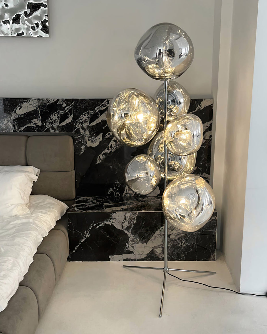 FELBRIDGE VOLCANIC GLASS TORCH LAMP