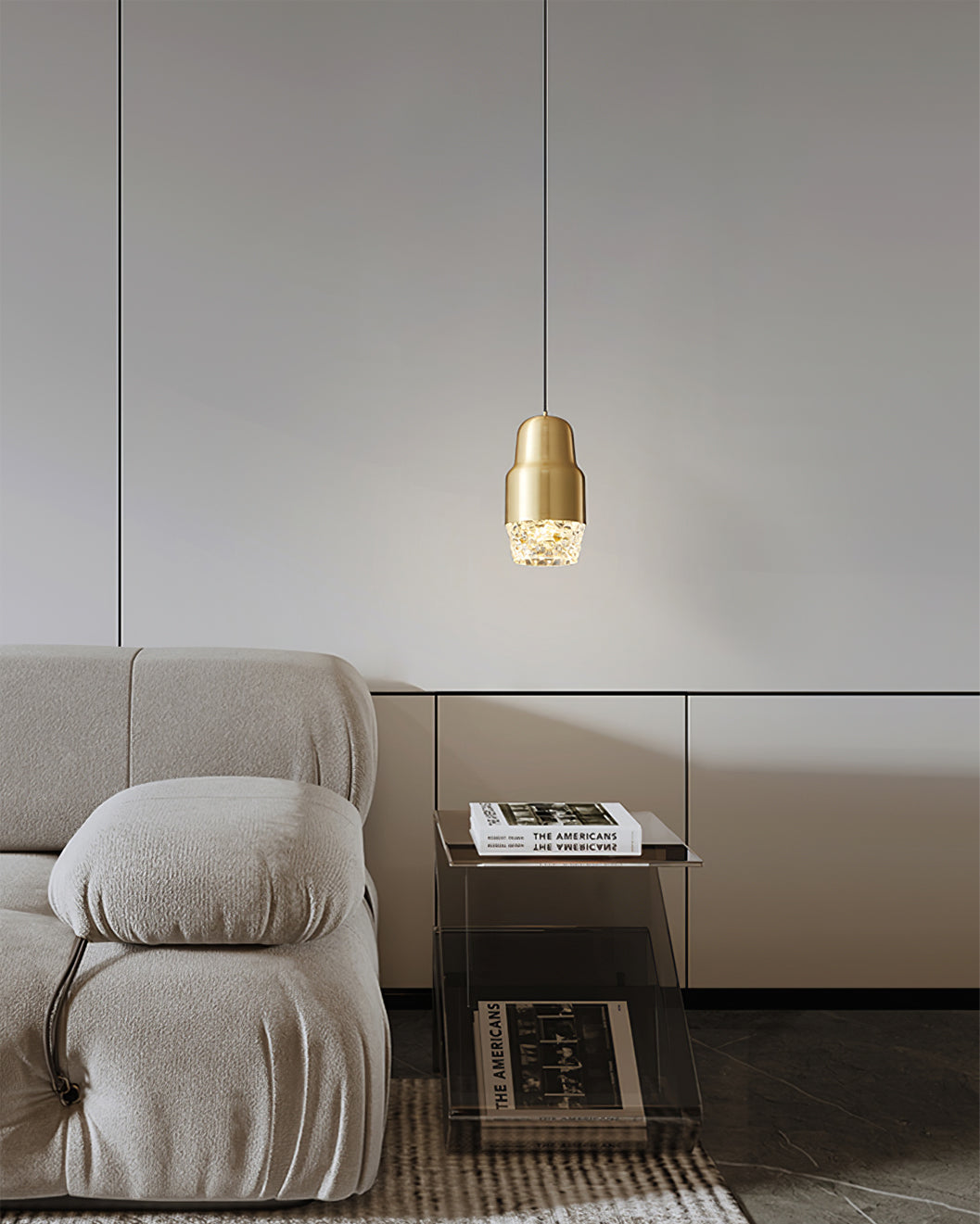 WINTHROP HANGING GLASS ORB LANTERN