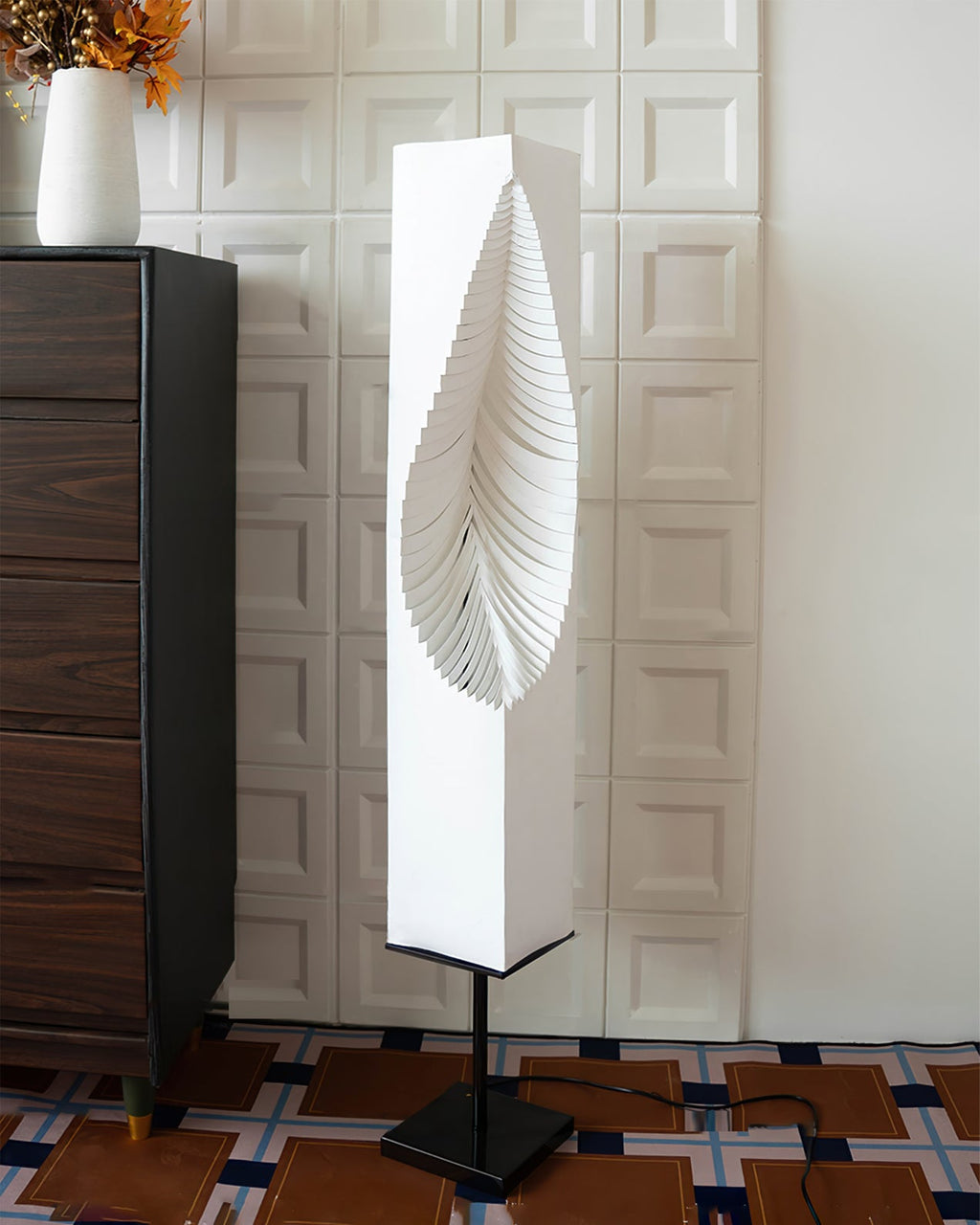 VERDANT GLOW BOTANICAL FLOOR LANTERN