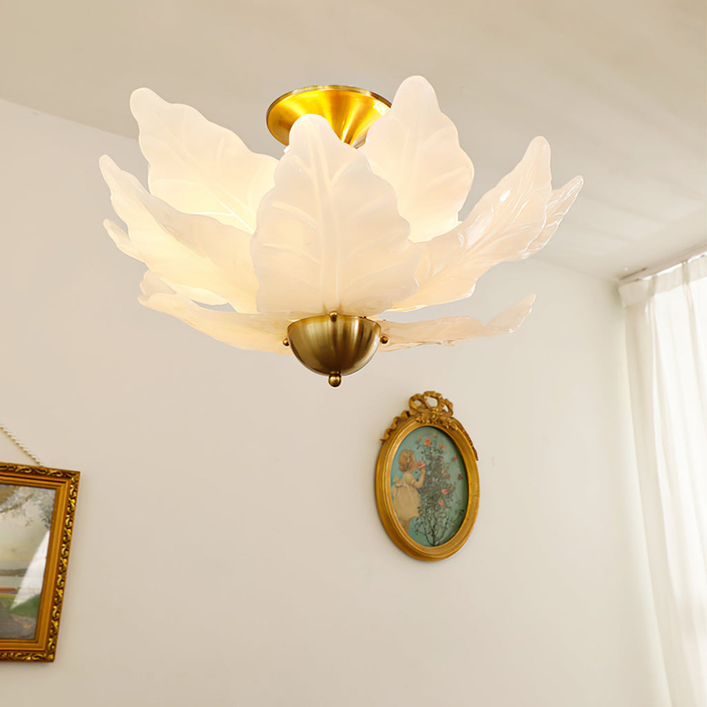 THISTLEDALE FOLIAGE GLASS CEILING LIGHT