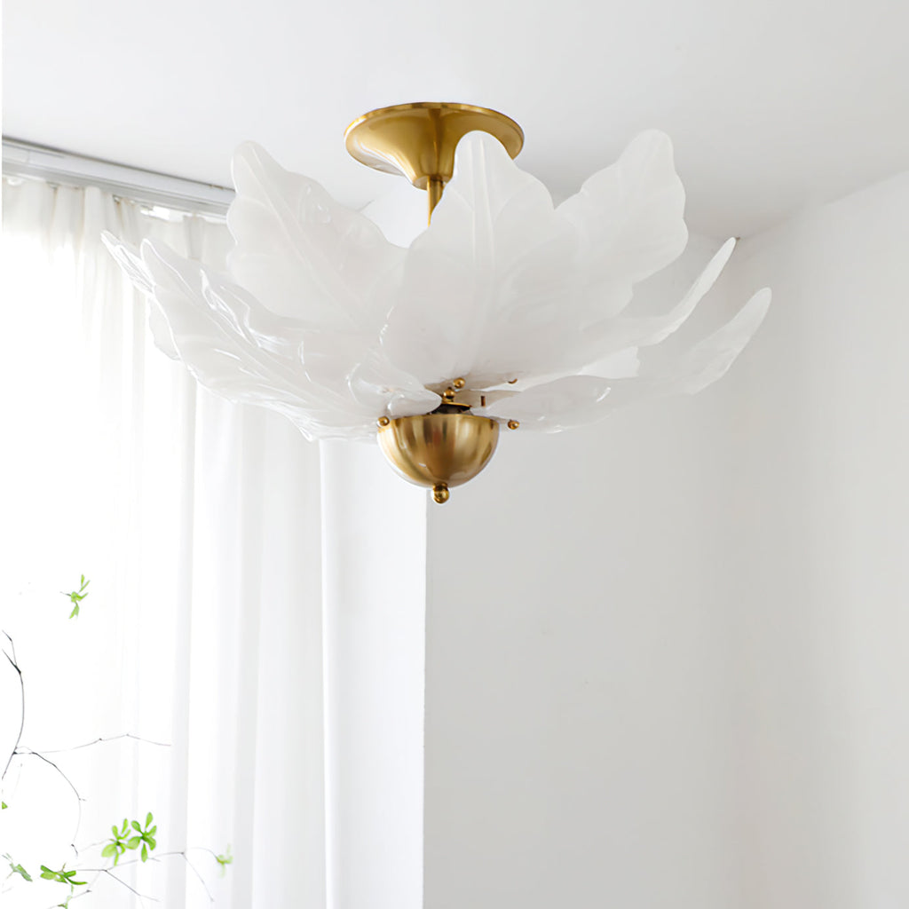 THISTLEDALE FOLIAGE GLASS CEILING LIGHT