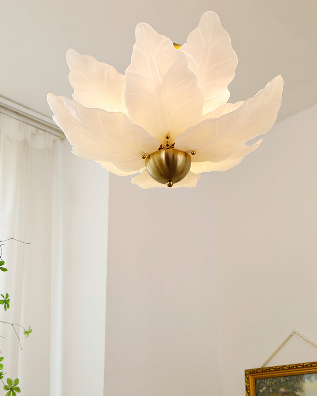 THISTLEDALE FOLIAGE GLASS CEILING LIGHT