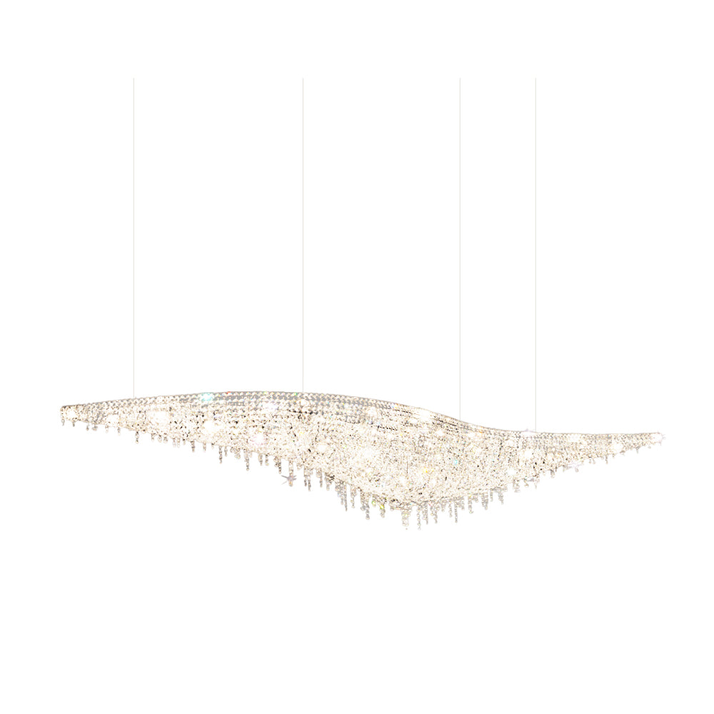 VIVIENNE CRYSTAL LEAF CANDELABRA