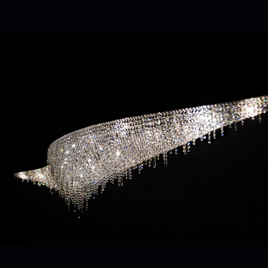 VIVIENNE CRYSTAL LEAF CANDELABRA