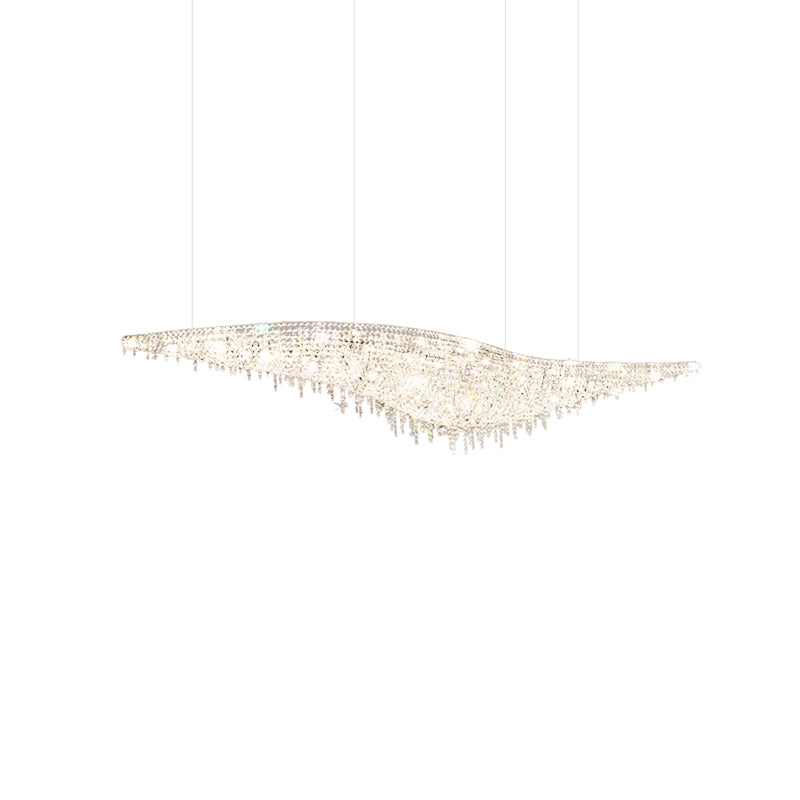 VIVIENNE CRYSTAL LEAF CANDELABRA