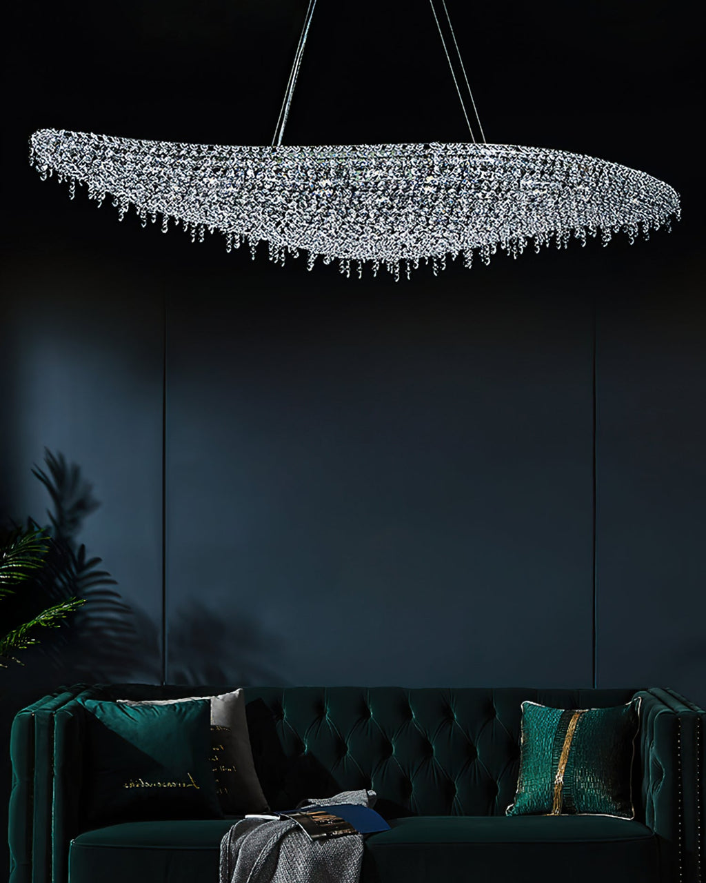 VIVIENNE CRYSTAL LEAF CANDELABRA