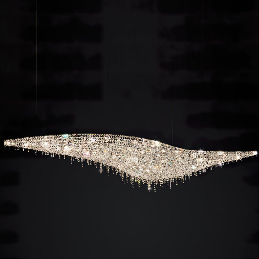 VIVIENNE CRYSTAL LEAF CANDELABRA