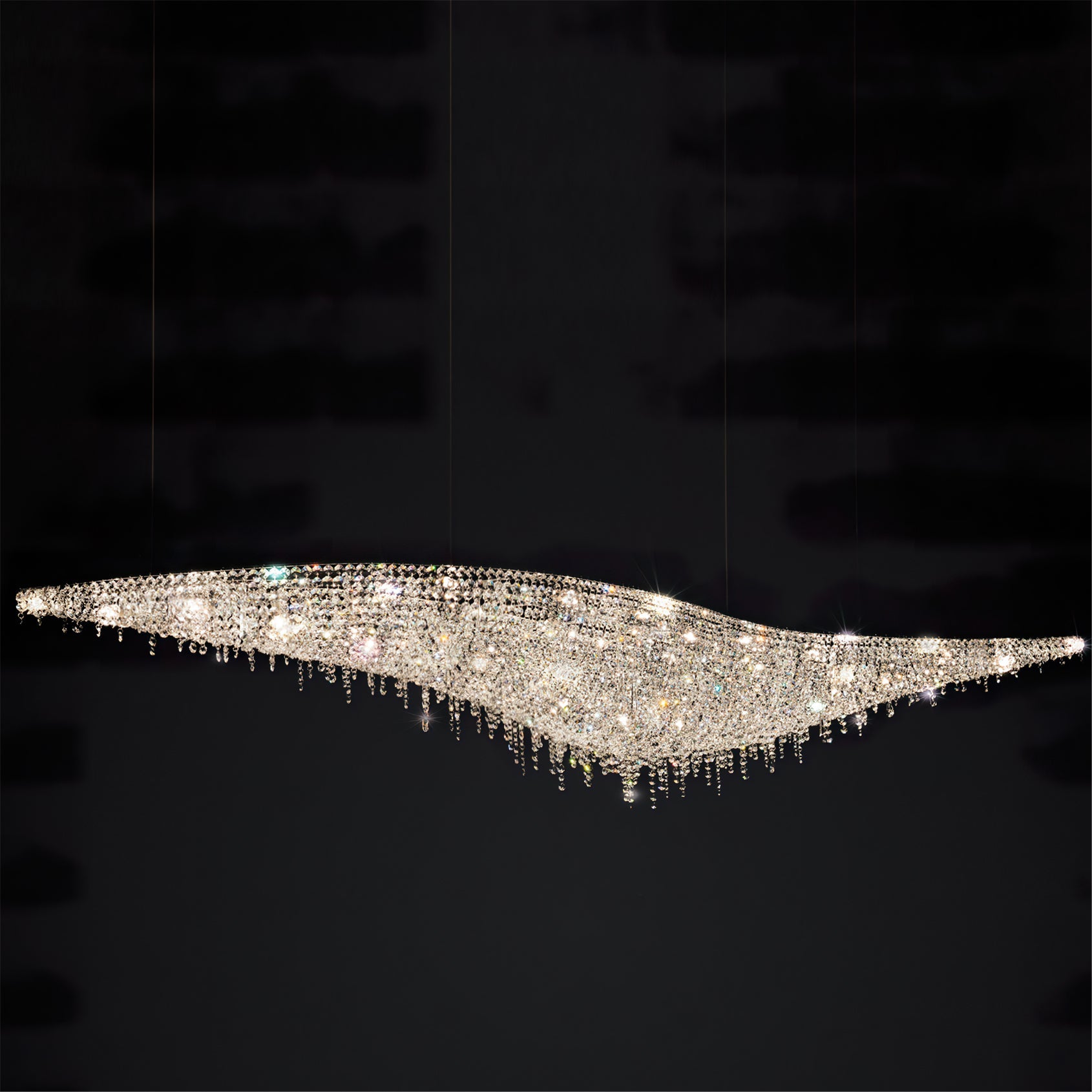 VIVIENNE CRYSTAL LEAF CANDELABRA