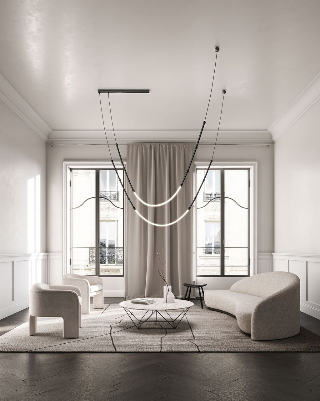 VERITY CRYSTAL TEARDROP LIGHTING FIXTURE