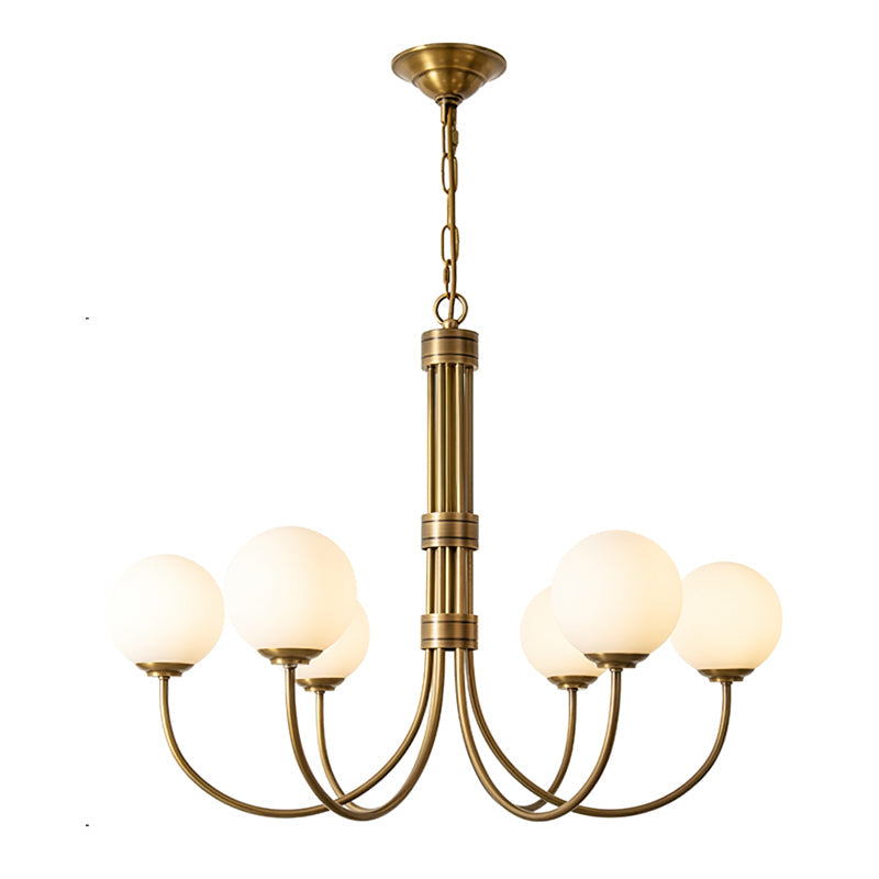 WINTHROP GILDED ORB CEILING LIGHT