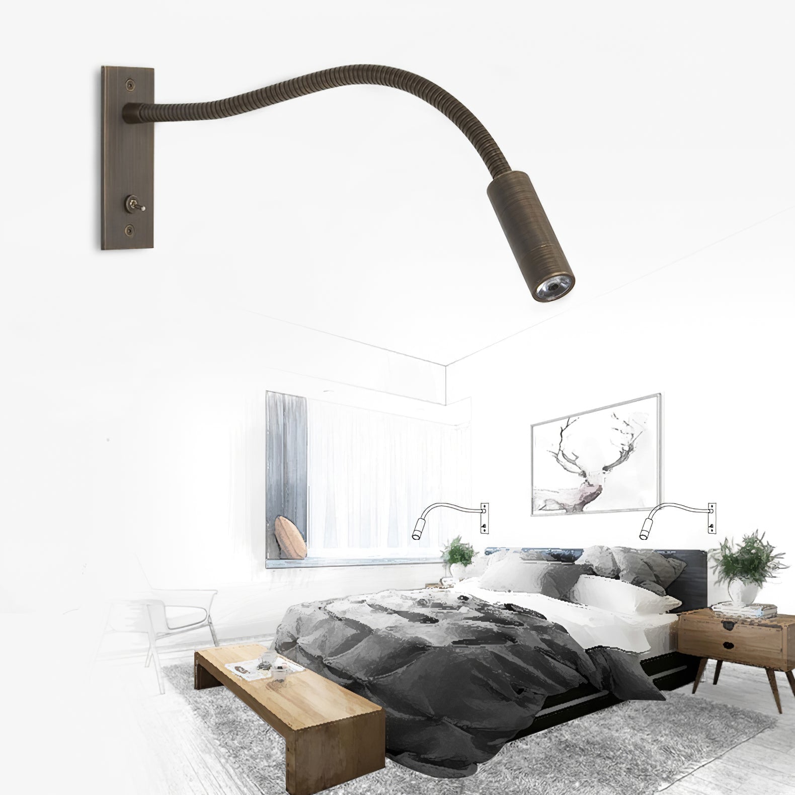 WINDSOR ARTISAN LED WALL SCONCE