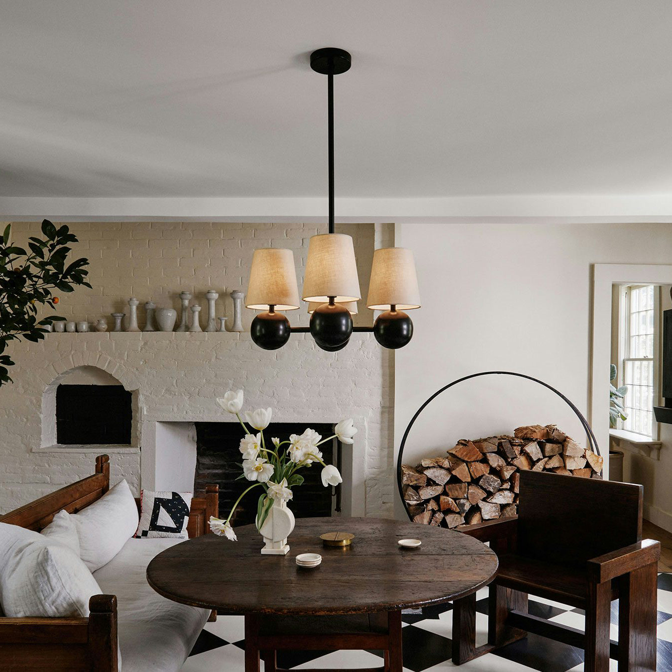 WINTHROPE CRYSTAL SPHERE CHANDELIER