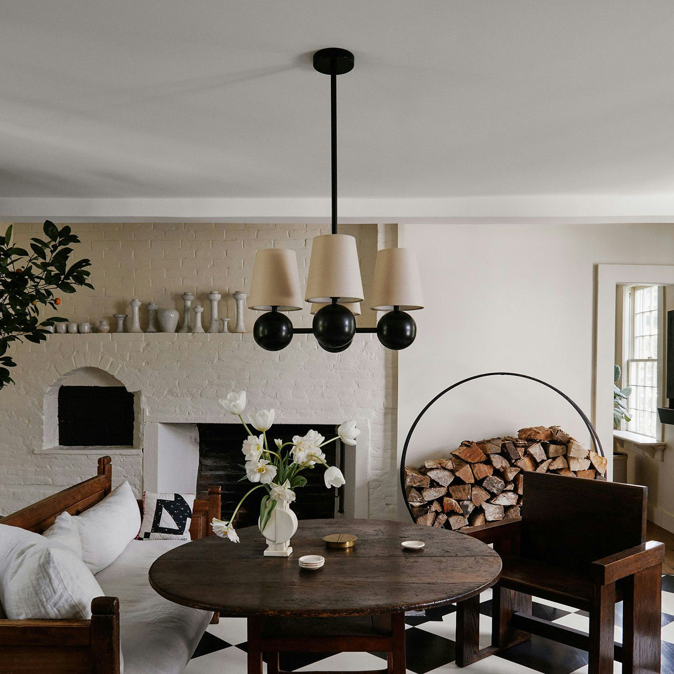 WINTHROPE CRYSTAL SPHERE CHANDELIER