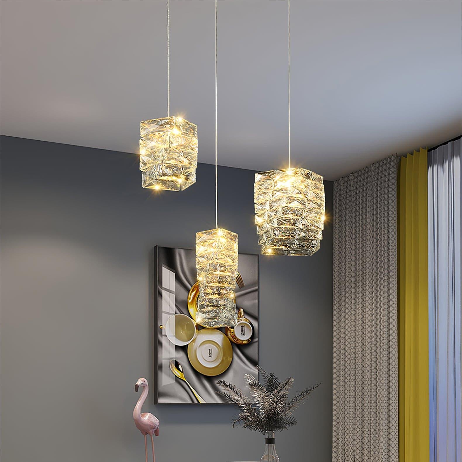 WINTHROP CRYSTAL DROPLET HANGING LIGHT