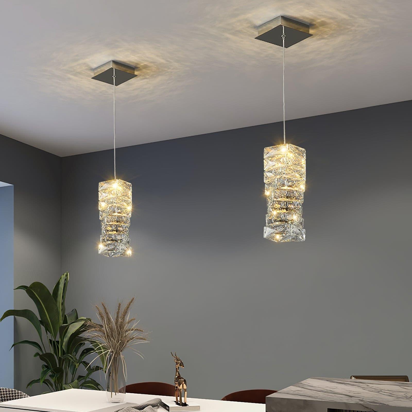 WINTHROP CRYSTAL DROPLET HANGING LIGHT