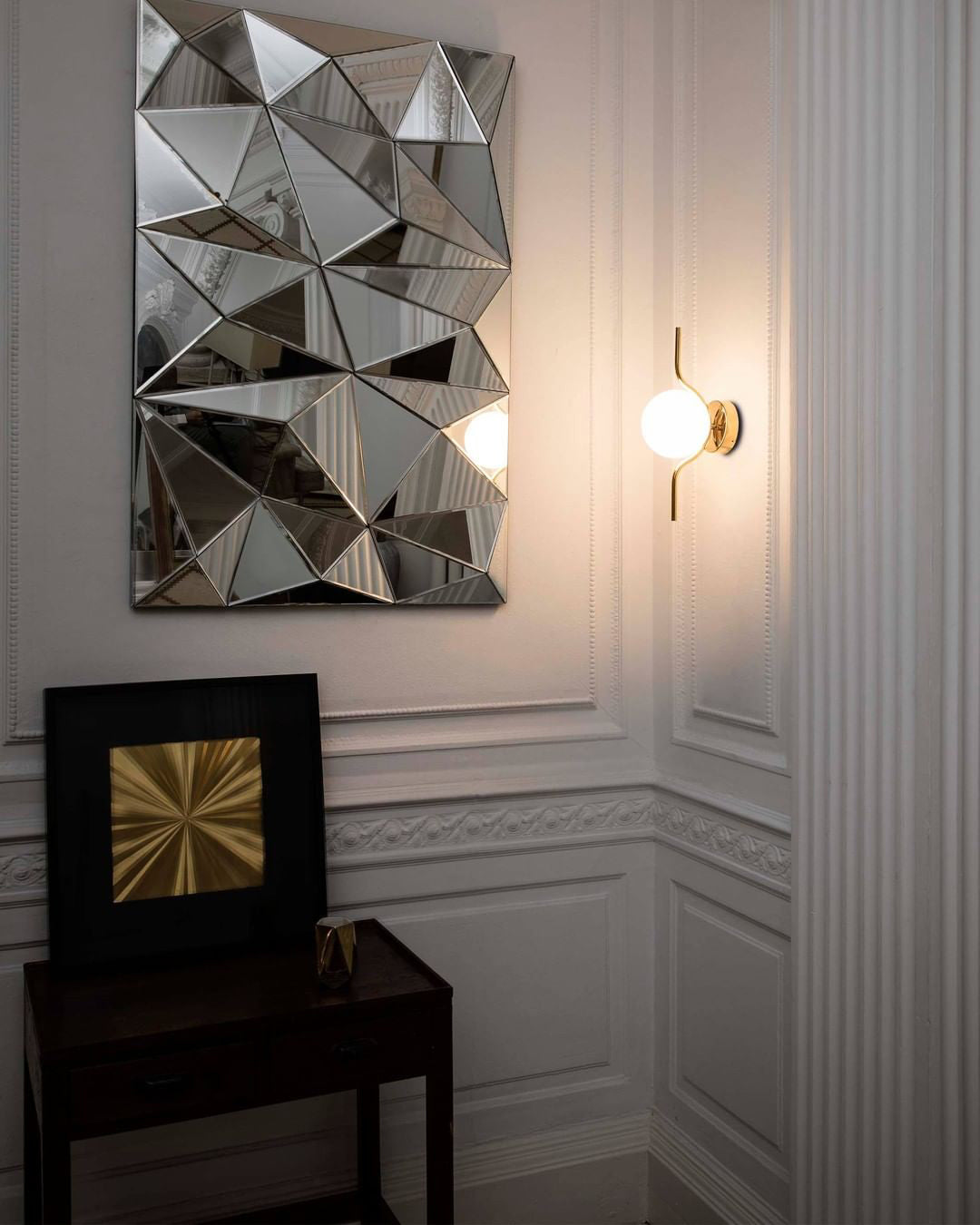 FARNWORTH RUSTIC BRASS WALL SCONCE