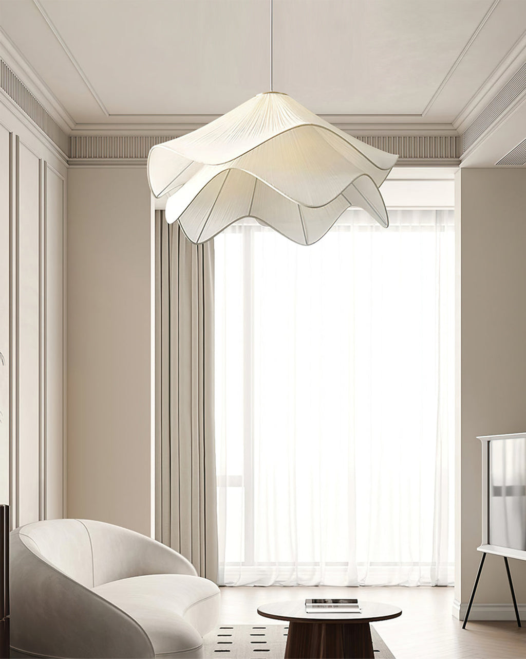 FENWICK HANGING GLASS ORB LANTERN