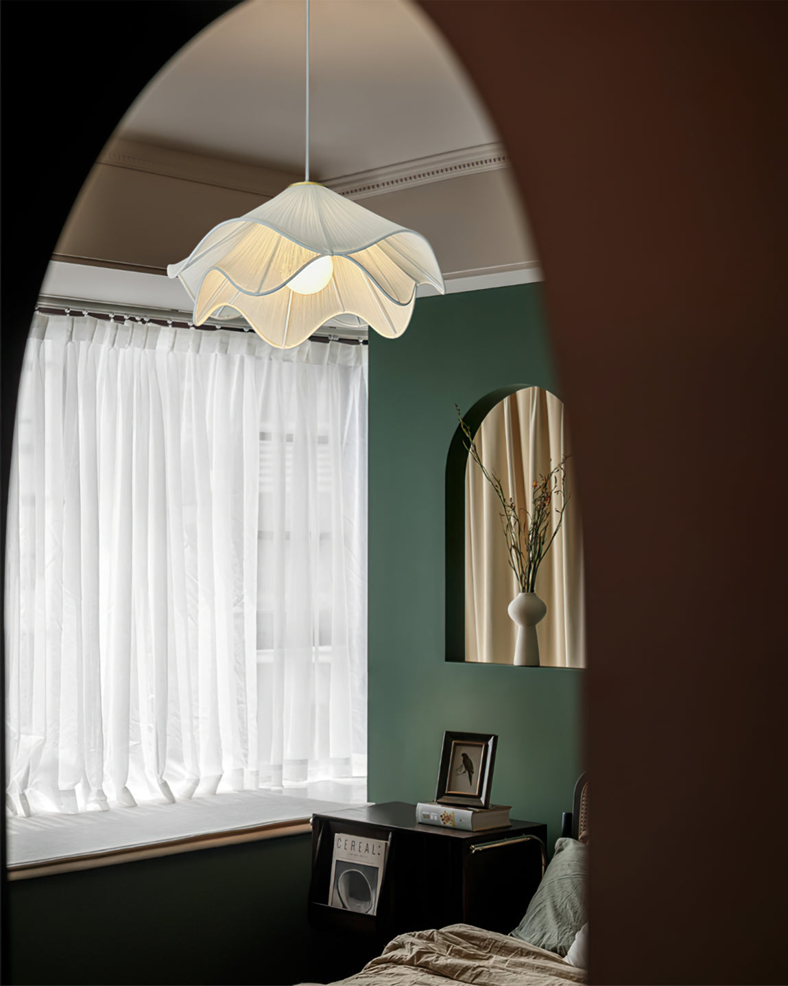 FENWICK HANGING GLASS ORB LANTERN