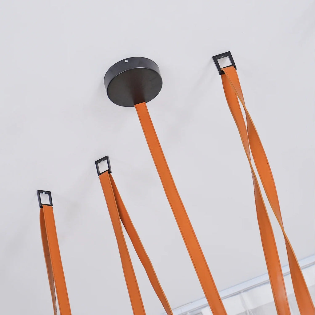WINTERBOURNE LEATHER DOME PENDANT LIGHT