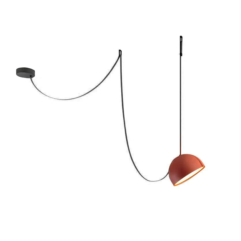 WINTERBOURNE LEATHER DOME PENDANT LIGHT