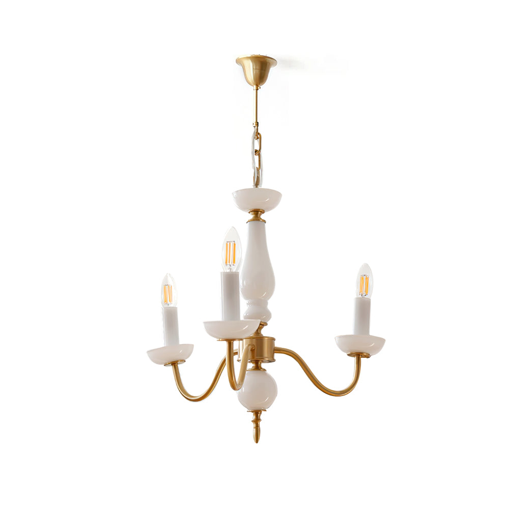 VERITY WAXED AMBER CRYSTAL LANTERN