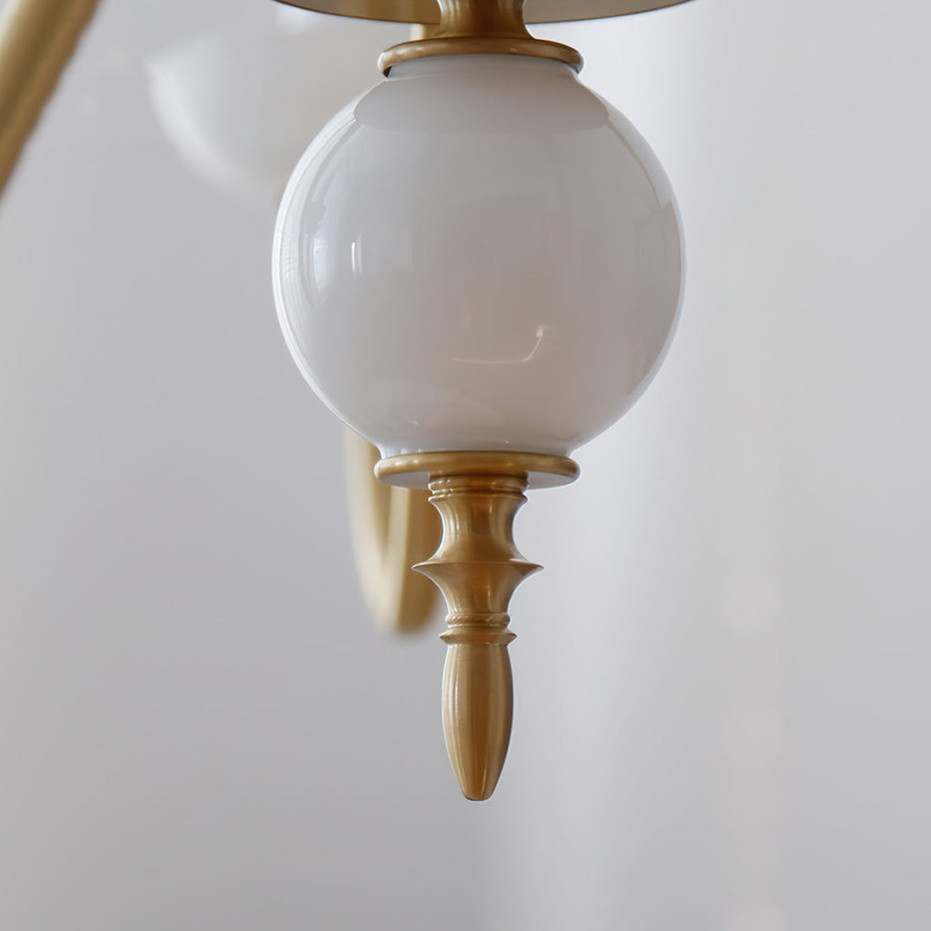 VERITY WAXED AMBER CRYSTAL LANTERN