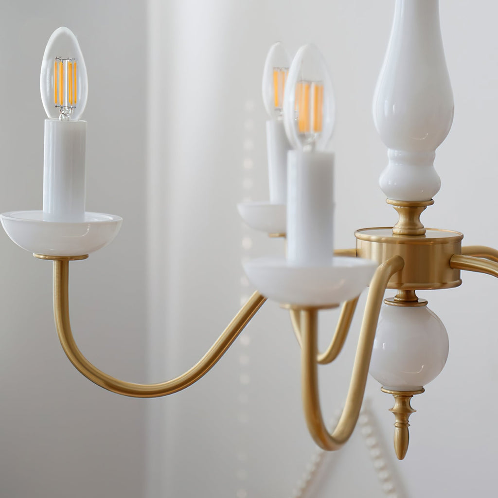 VERITY WAXED AMBER CRYSTAL LANTERN