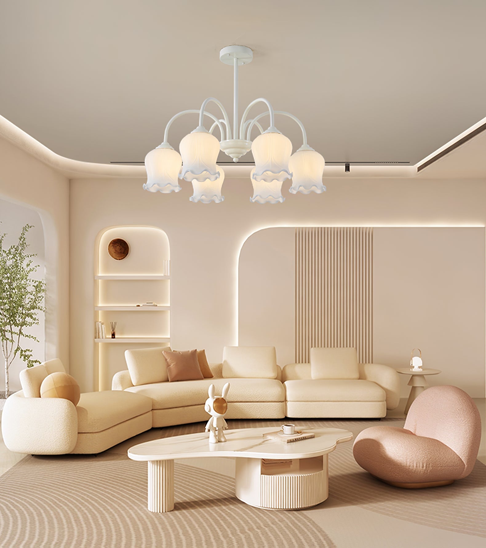 FLORENCE BLOOM CRYSTAL CEILING LIGHT