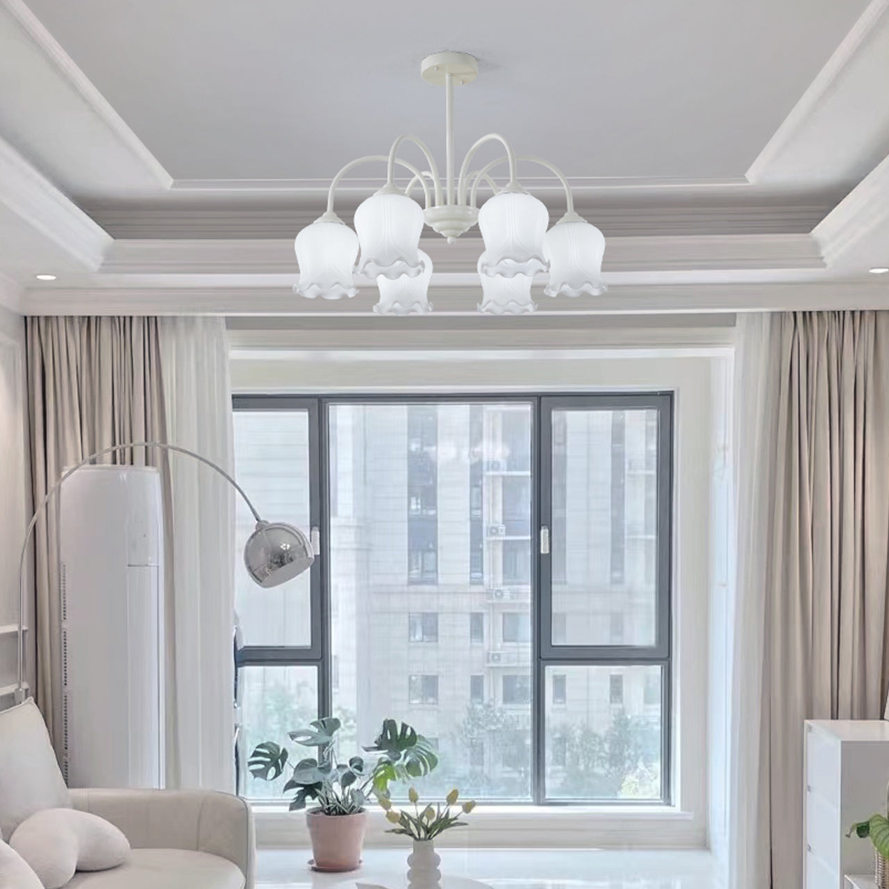 FLORENCE BLOOM CRYSTAL CEILING LIGHT