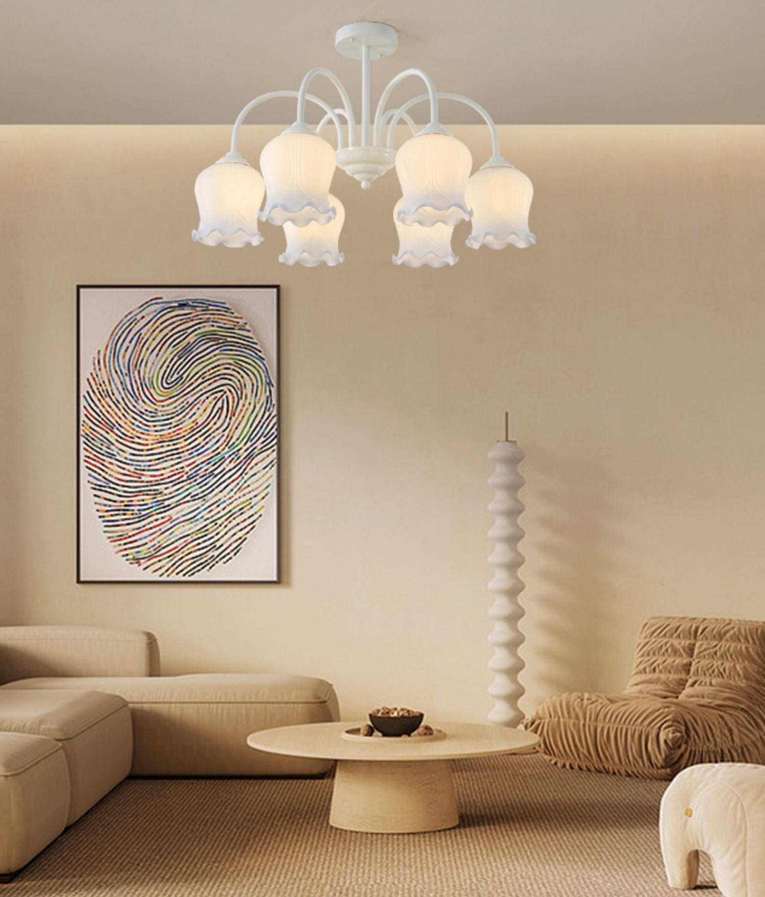 FLORENCE BLOOM CRYSTAL CEILING LIGHT