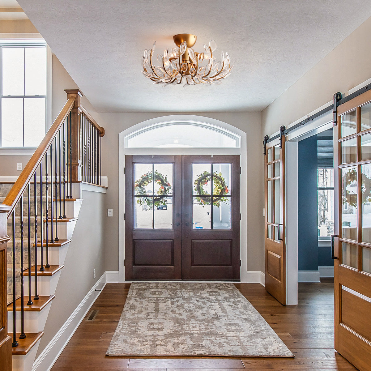 WINTHROP ORNATE IRON CEILING LANTERN