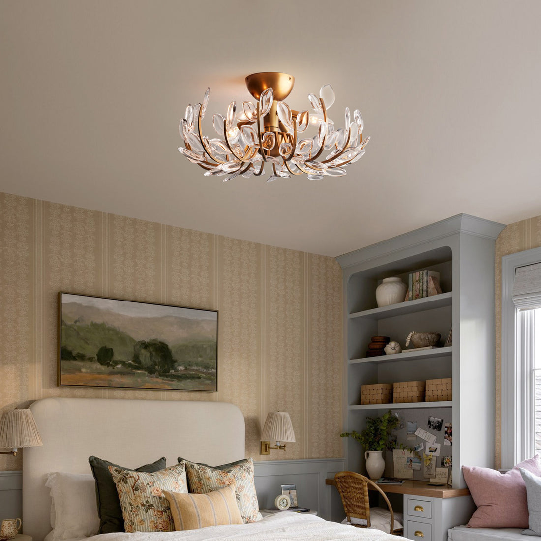 WINTHROP ORNATE IRON CEILING LANTERN