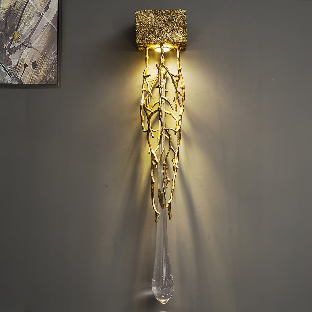 RIVERTON GLASS DROPLET WALL SCONCE