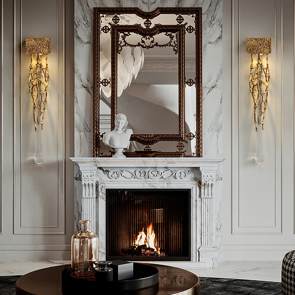 RIVERTON GLASS DROPLET WALL SCONCE