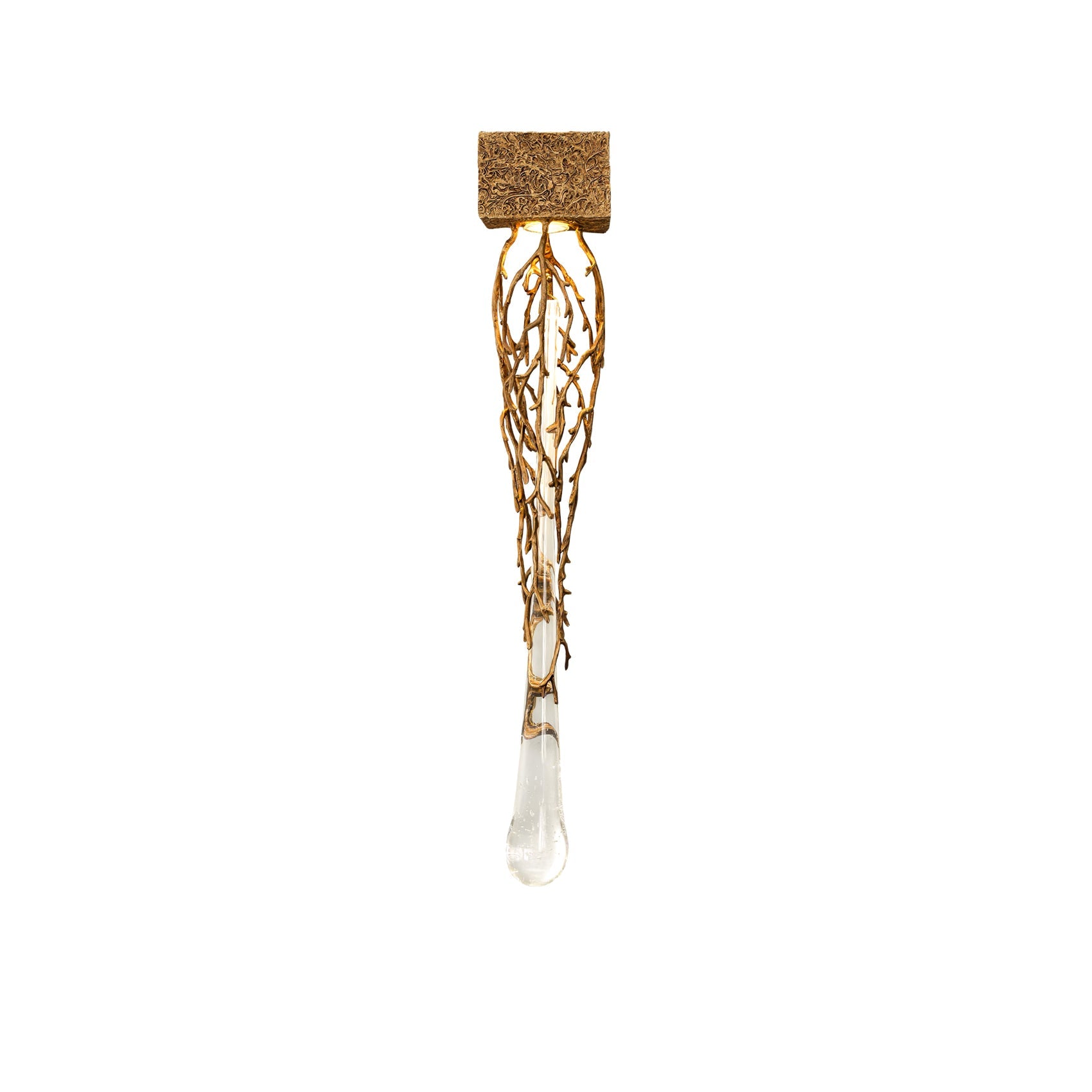 RIVERTON GLASS DROPLET WALL SCONCE