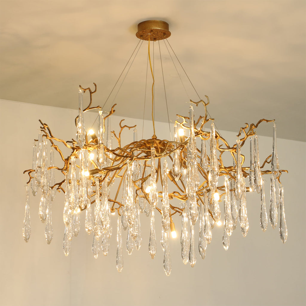 WINTHROP CRYSTAL LANTERN CHANDELIER