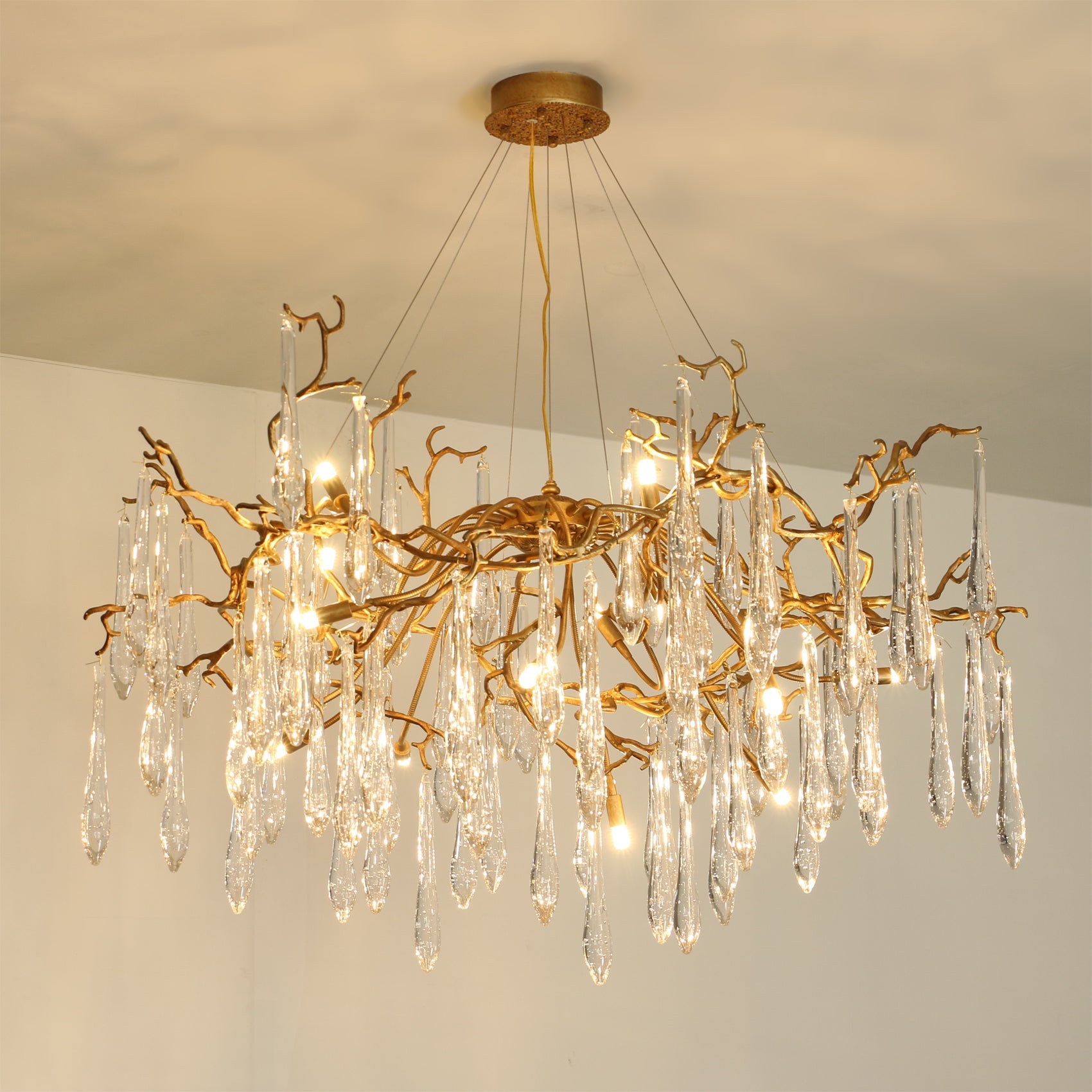 WINTHROP CRYSTAL LANTERN CHANDELIER