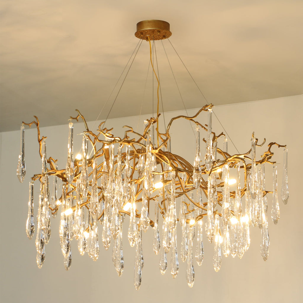 WINTHROP CRYSTAL LANTERN CHANDELIER